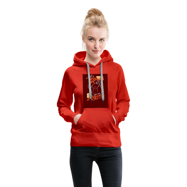 Just A Montana Girl In An Arizona World Women’s Premium Hoodie - red