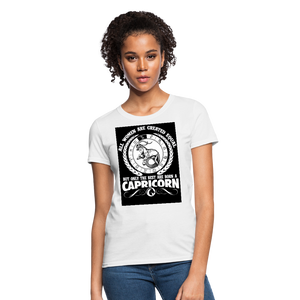 All Women Are Created Equal But Only The Best Are Born A Capricorn Women's T-Shirt - white