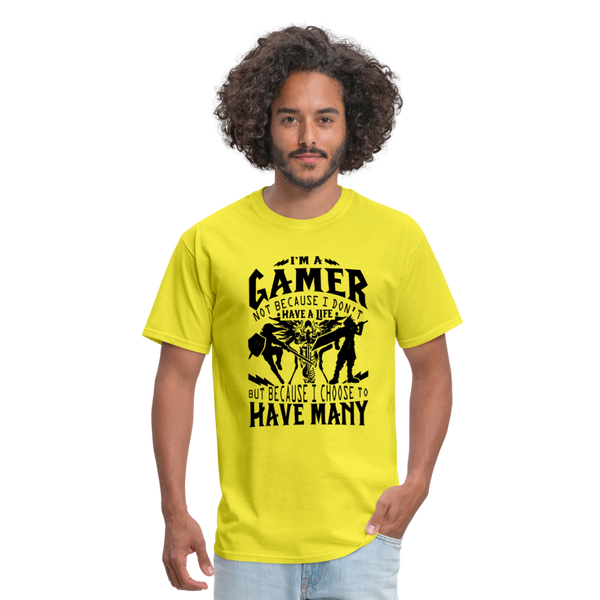 I'm A Gamer Men's T-Shirt - yellow