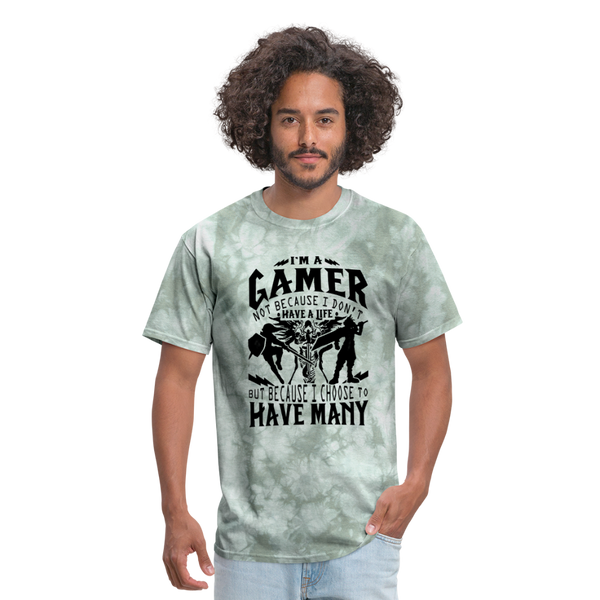 I'm A Gamer Men's T-Shirt - military green tie dye