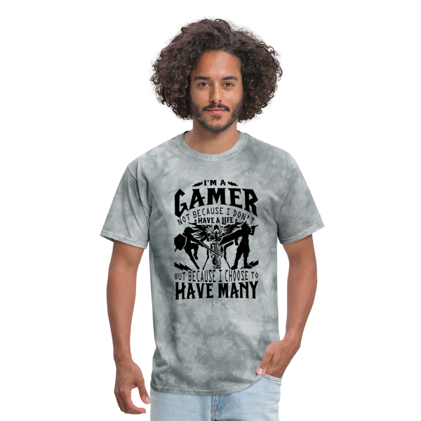 I'm A Gamer Men's T-Shirt - grey tie dye