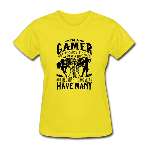 I'm A Gamer Women's T-Shirt - yellow