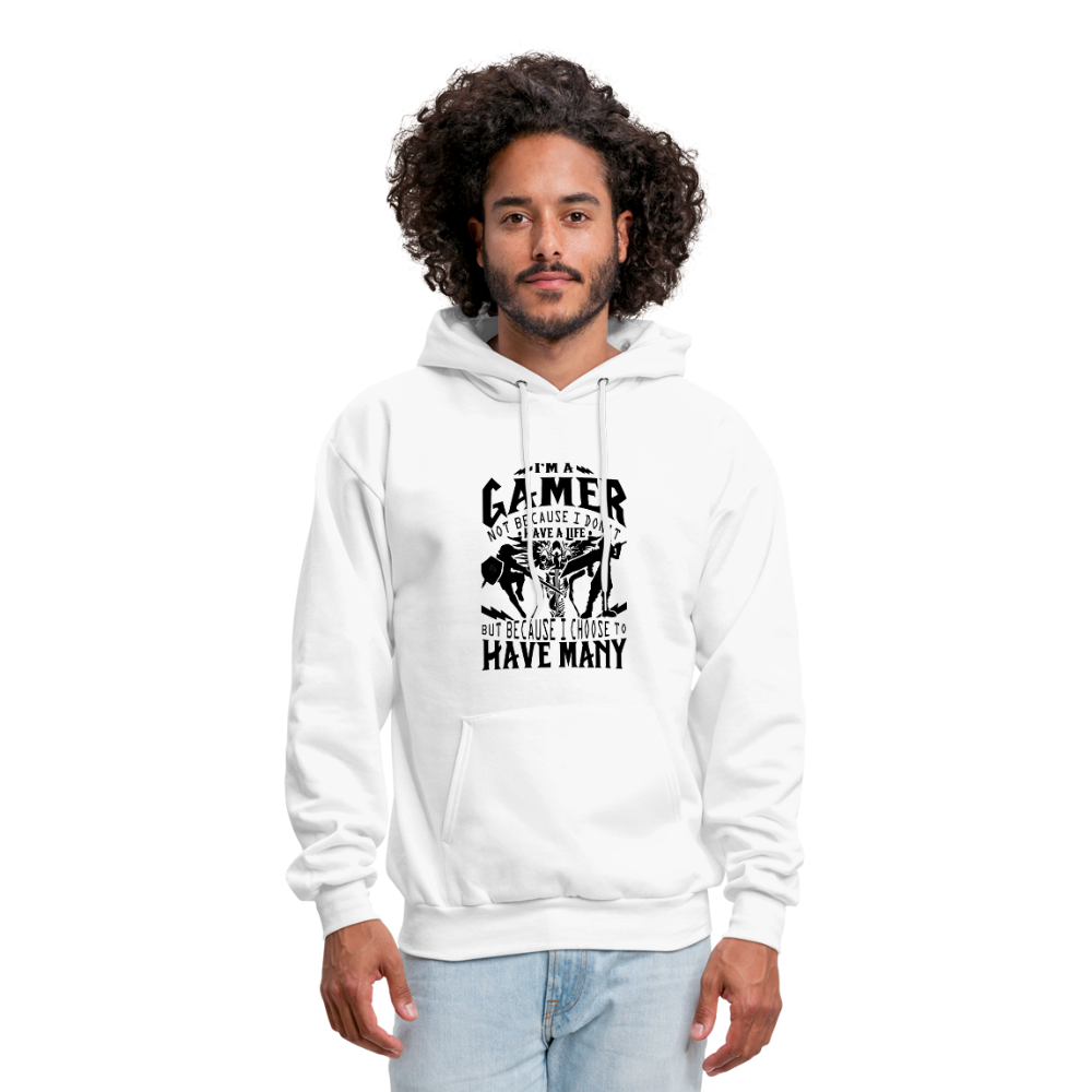 I'm A Gamer Men's Hoodie - white