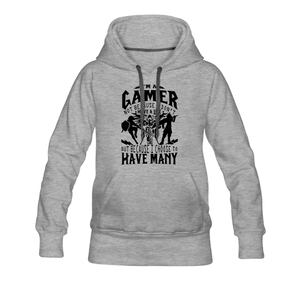 I'm A Gamer Women’s Premium Hoodie - heather gray