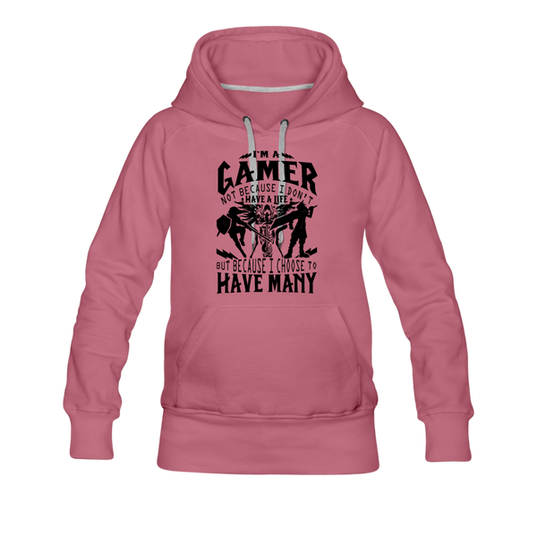 I'm A Gamer Women’s Premium Hoodie - mauve