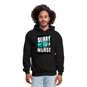 Sorry I'm Already Taken By A Super Sexy Nurse Men's Hoodie - black