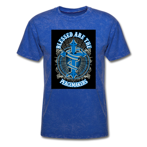 Blessed Are The Peacemakers Men's T-Shirt - mineral royal