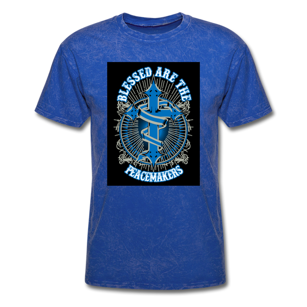 Blessed Are The Peacemakers Men's T-Shirt - mineral royal