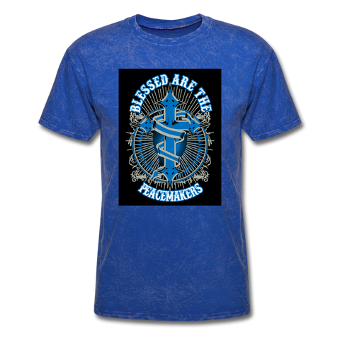 Blessed Are The Peacemakers Men's T-Shirt - mineral royal