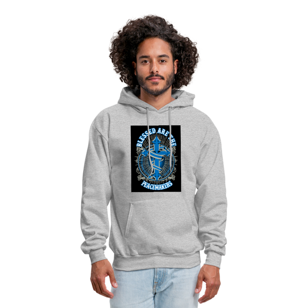 Blessed Are The Peacemakers Men's Hoodie - heather gray