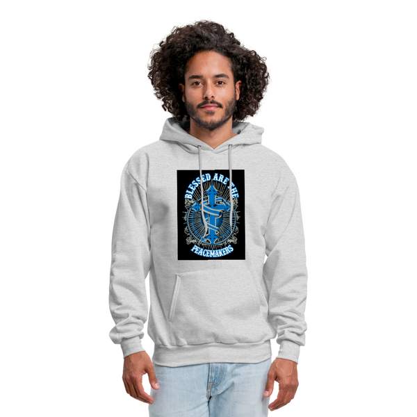 Blessed Are The Peacemakers Men's Hoodie - ash 