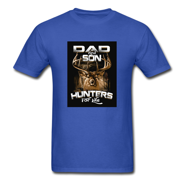Dad & Son Hunters For Life Men's T-Shirt - royal blue