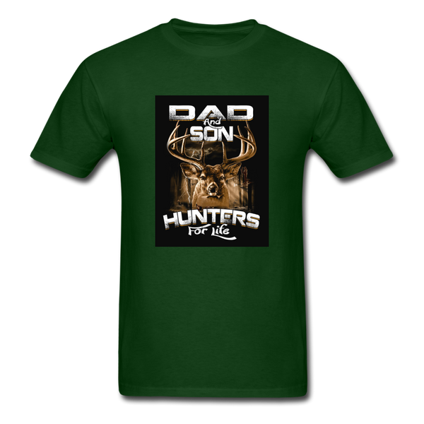 Dad & Son Hunters For Life Men's T-Shirt - forest green