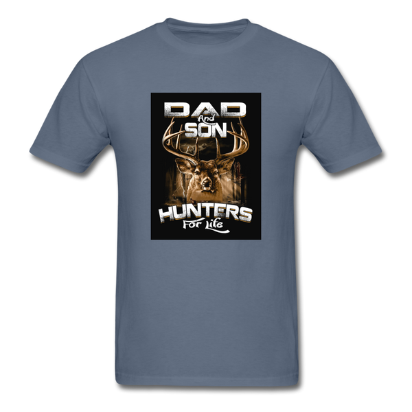 Dad & Son Hunters For Life Men's T-Shirt - denim