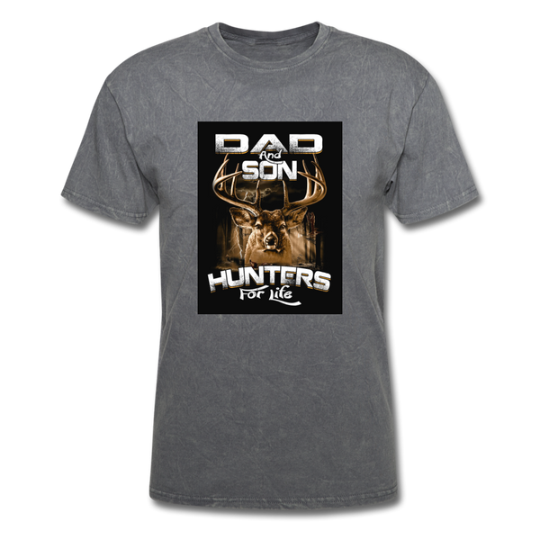 Dad & Son Hunters For Life Men's T-Shirt - mineral charcoal gray