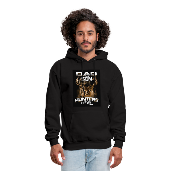 Dad & Son Hunters For Life Men's Hoodie - black
