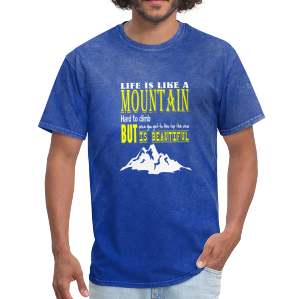 Life is Like A Mountain Men's T-Shirt - mineral royal