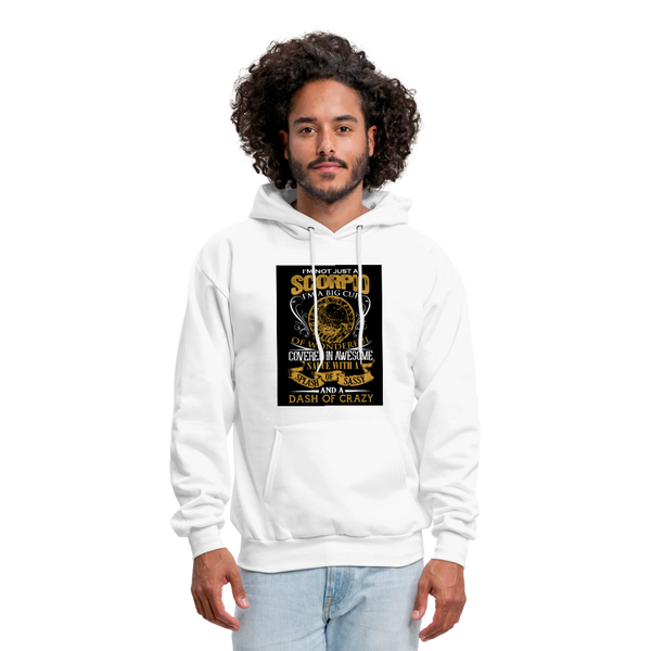 I'm Not Just A Scorpio Men's Hoodie - white