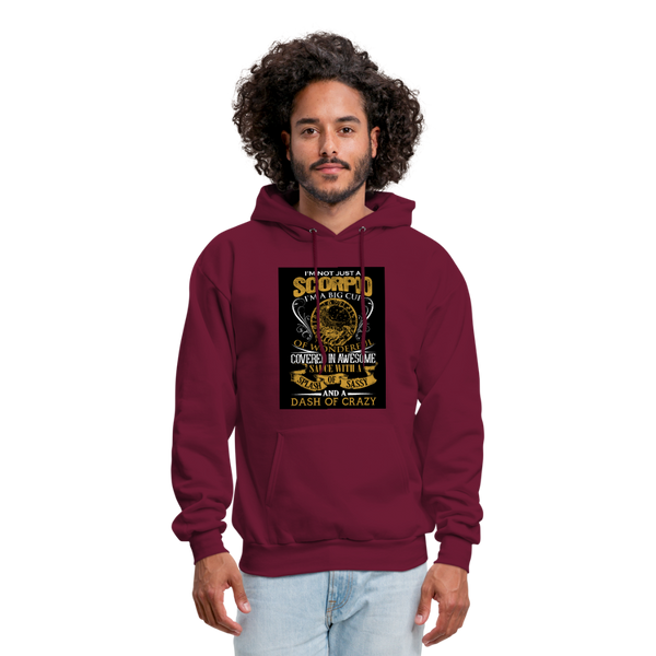 I'm Not Just A Scorpio Men's Hoodie - burgundy