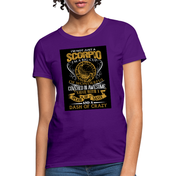 I'm Not Just A Scorpio Women's T-Shirt - purple