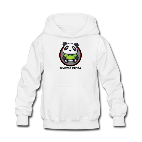 Original Diverse Panda Kids' Hoodie - white
