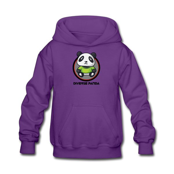 Original Diverse Panda Kids' Hoodie - purple