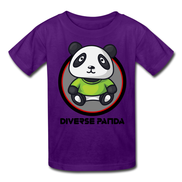 Original Diverse Panda Kids' T-Shirt - purple