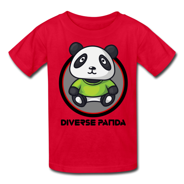 Original Diverse Panda Kids' T-Shirt - red