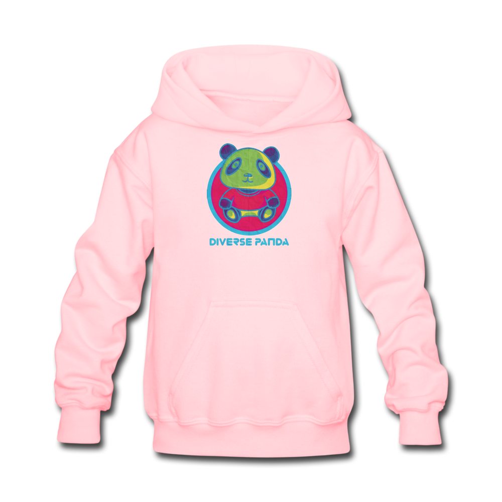 Diverse Panda Funky Mitchell Themed Kids' Hoodie For Girls - pink