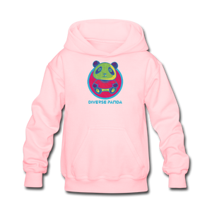 Diverse Panda Funky Mitchell Themed Kids' Hoodie For Girls - pink