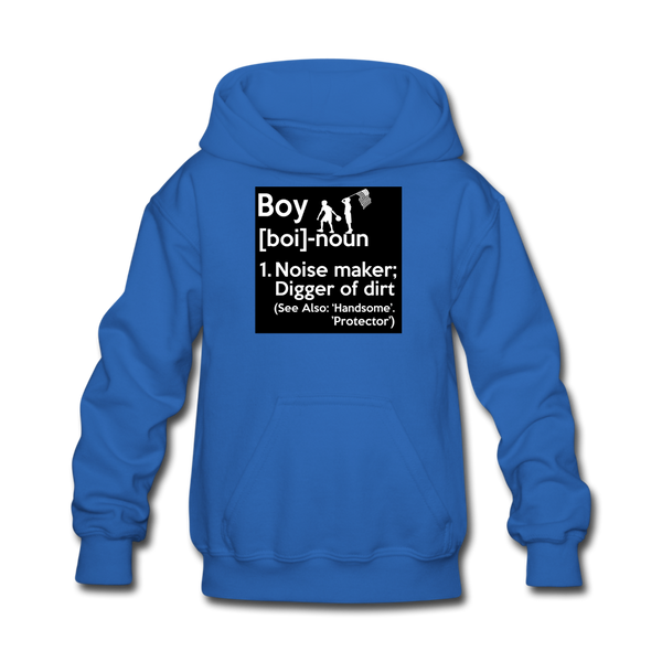 Boy Definition Kids' Hoodie - royal blue