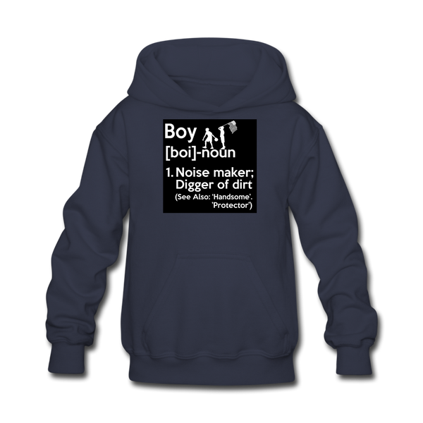 Boy Definition Kids' Hoodie - navy