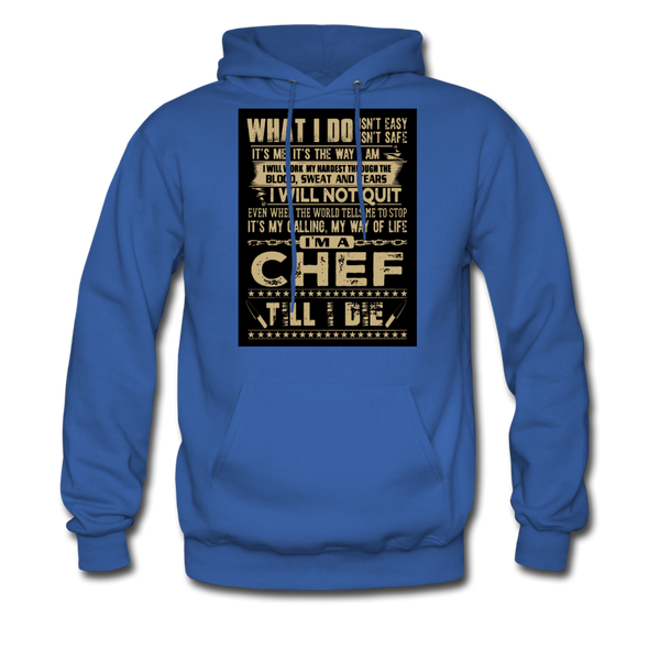 Chef Men's Hoodie - royal blue