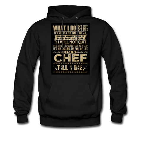 Chef Men's Hoodie - black