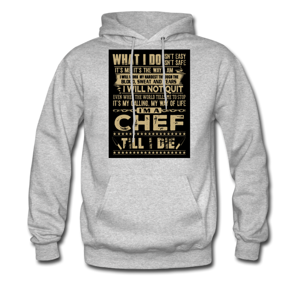 Chef Men's Hoodie - heather gray