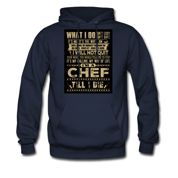 Chef Men's Hoodie - navy