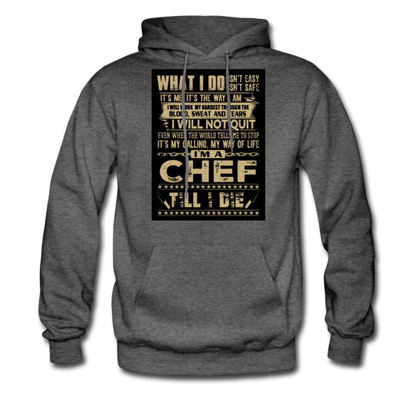 Chef Men's Hoodie - charcoal gray