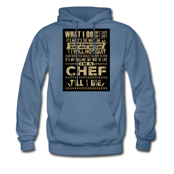 Chef Men's Hoodie - denim blue