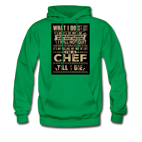 Chef Men's Hoodie - kelly green