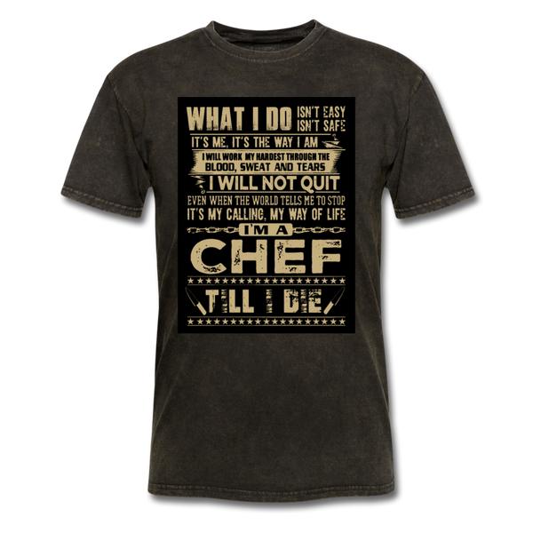 Chef Men's T-Shirt - mineral black