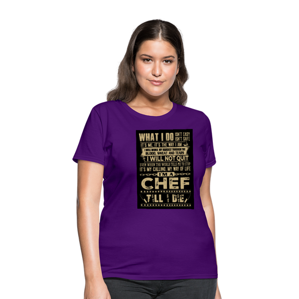 Chef Women's T-Shirt - purple