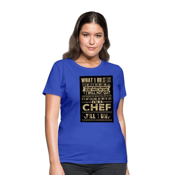 Chef Women's T-Shirt - royal blue