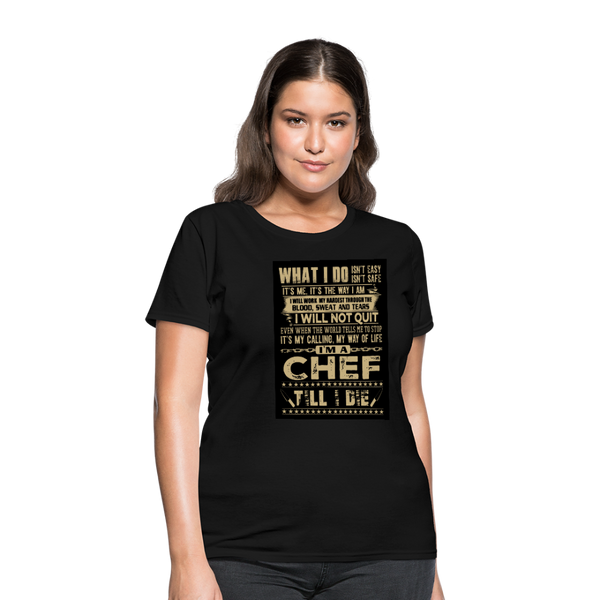 Chef Women's T-Shirt - black