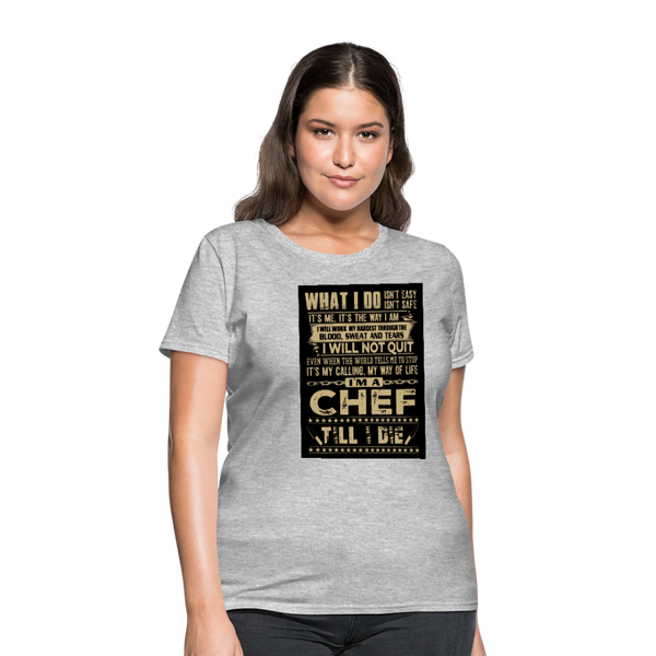 Chef Women's T-Shirt - heather gray