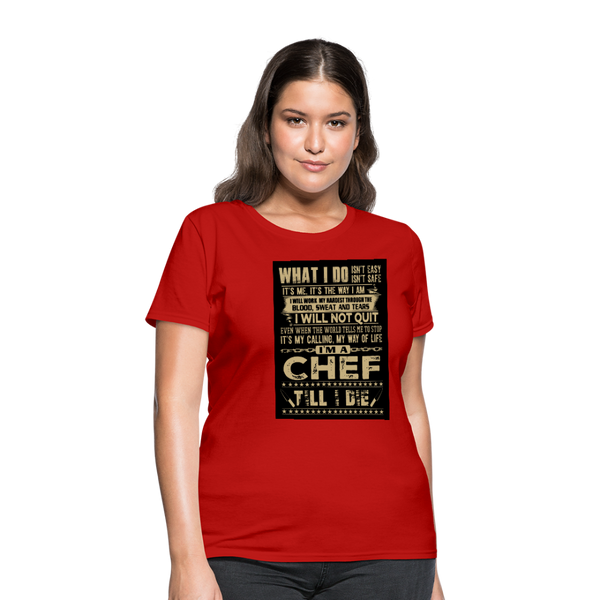 Chef Women's T-Shirt - red