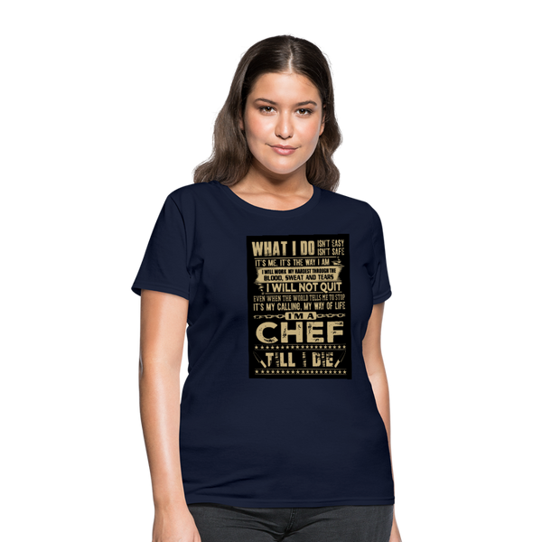 Chef Women's T-Shirt - navy