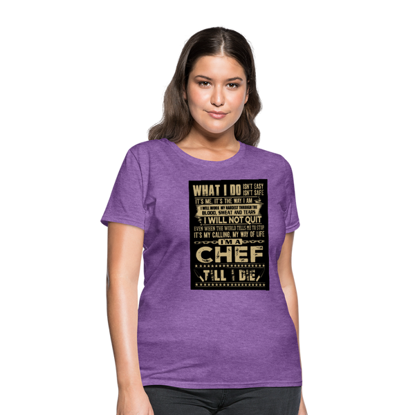 Chef Women's T-Shirt - purple heather