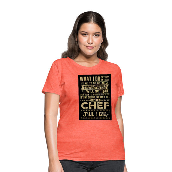 Chef Women's T-Shirt - heather coral