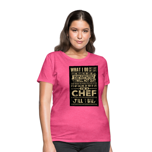 Chef Women's T-Shirt - heather pink