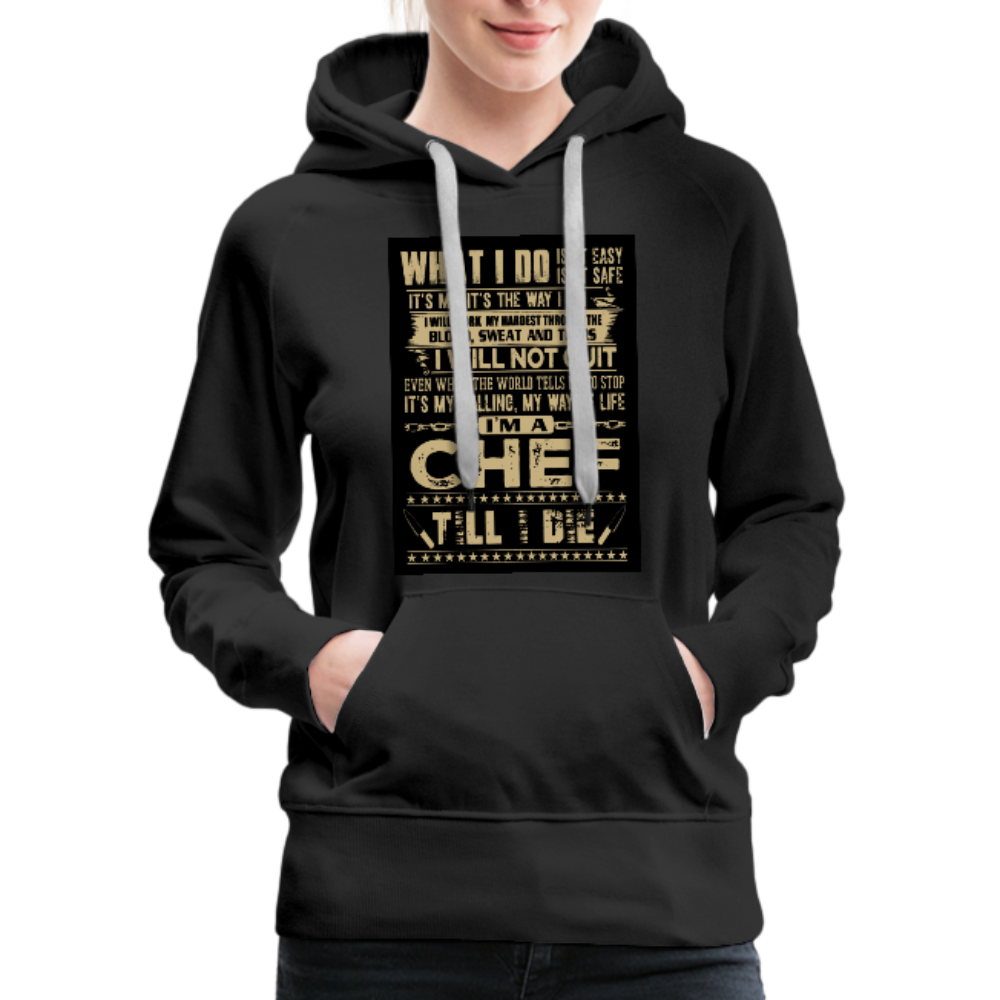 Chef Women’s Premium Hoodie - black